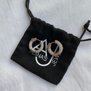 Adidas Jewels mini pave hoops